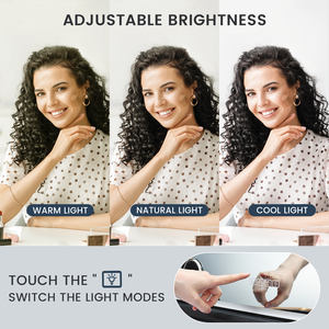 Estuche <span class=keywords><strong>de</strong></span> <span class=keywords><strong>maquillaje</strong></span> rodante con espejo <span class=keywords><strong>de</strong></span> luces Caja <span class=keywords><strong>de</strong></span> <span class=keywords><strong>maquillaje</strong></span> <span class=keywords><strong>profesional</strong></span> Estuche con carrito con espejo iluminado <span class=keywords><strong>de</strong></span> pantalla completa Altavoz Bluetooth - Product Image 2