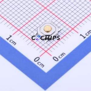 TS5216A 160gf Tactile Switch SMD-4P,5.2x5.2mm Switch Single Pole Single Throw Round Button 1.6N Vertical Mount - Product Image 1