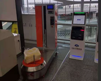 Machine d'emballage de bagages à prix abordable pour aéroport, machine à film étirable pour emballer les bagages