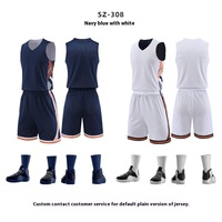 Maillot de basket-ball réversible à sublimation à prix réduit, costumes à conception uniforme, vêtements de sport pour le basket-ball, ensemble de basket-ball