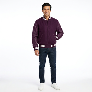 Vestes universitaires à col montant pour hommes, nouveau design, couleurs personnalisées, manteau d'hiver, prix bas - Product Image 1
