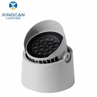 Lampe de tuteur d'arbre extérieure étanche IP65 à LED RGB RGBW DMX512 haute luminosité avec boîtier en aluminium rond éclairé