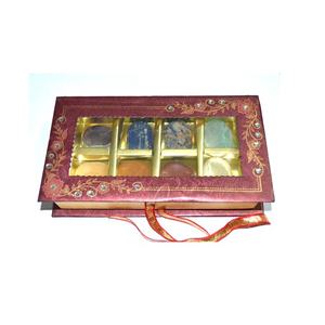 Juego de Piedras de Ágata Chakra con Diseño Grabado, Decoración Feng Shui para el Hogar, Caja de Regalo, Natural - Product Image 1