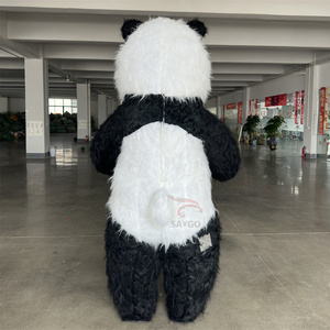 Kostum Maskot <span class=keywords><strong>Panda</strong></span> Berjalan Tiup 2m/2.6m/3m Kostum Beruang Kutub Dewasa dengan Diskon untuk Penggunaan Maskot - Product Image 4
