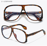 Lunettes anti-lumière bleue personnalisées, forme pilote, monture intégrale, lentilles PC, légères, OEM/ODM