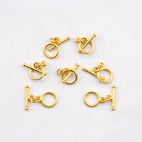 Fermoirs plats en métal plaqué or 18 carats de style OT pour bracelets et colliers, accessoires de fabrication de bijoux