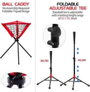 Filet d'entraînement de baseball portable sans nœuds 7' x 7' personnalisé avec grande ouverture - Product Image 5