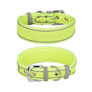 Настраиваемый Светоотражающий ошейник для собак мягкая дышащая сетчатая Подушка неопреновый металлический крючок и петля - Product Image 3