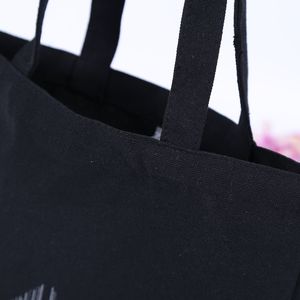 Customizable Eco-Friendly Recyclable <b>Canvas</b> <b>Tote</b> Bag Custom Print Logo-Reusable Travel Beach Advertising Daily Use (Zipper - Product Image 2
