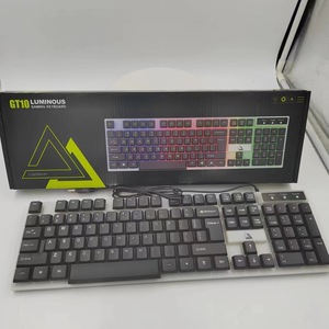 GT100 <b>Wired</b> Full Size <b>Keyboard</b> 104 Keys Membrane Plastic <b>Keyboards</b> For Office Use - Product Image 3