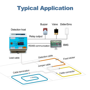 RS485 uzun kablo su kaçak sensörü Alarm dedektörü su kaçağı algılama sistemi için güvenlik koruma özelliği yerini - Product Image 6
