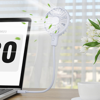 Ventilateur Mini Portable USB Rechargeable à Trois Vitesses, Moteur Sans Balais Multifonctionnel, Idéal pour Hôtels, Usage Domestique et Extérieur - Prix de Gros