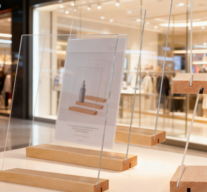 Akrilik Şarj Edilebilir Çevre Dostu Özelleştirilmiş Sergi Standı Vernikli Yüzey İşlemli Ayaklı Menü Panosu Sipariş Fiyatları - Product Image 1