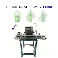 Machine de remplissage semi-automatique à pompe magnétique de table 5ml-2000ml pour bouteilles en verre/métal, remplisseuse de liquides cosmétiques et de boissons
