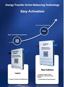 JK-BD4A20S10P JKBMS SMART ACTIVE BALANCE BMS Lifepo4 20S 100A Built-in modul BT FR-4 papan PCB produk 12V/24V - Product Image 6