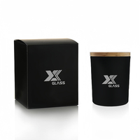 Vente en gros de pots à bougies en verre de luxe de 200 ml, 320 ml, 8 oz, 10 oz avec boîte pour la maison