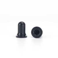 Prix d'usine Bouchon compte-gouttes en caoutchouc NBR pour flacon d'huile essentielle, avec bulbe en silicone et embout de pipette brillant