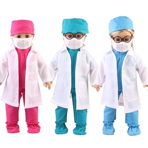 Juguete para juego de simulación, ropa de <span class=keywords><strong>muñeca</strong></span> de 18 pulgadas, médico y enfermera uniforme de, ropa, accesorios para muñecas - Product Image 1