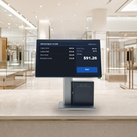 Mesin Kasir Terminal POS Layar Sentuh 15 Inci untuk Toko Ritel, Supermarket, Restoran, dan Kasir