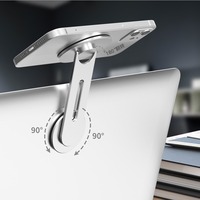 Support de téléphone portable universel en alliage d'aluminium, magnétique invisible, pour écran flottant, fixation discrète sur lit, fixation puissante