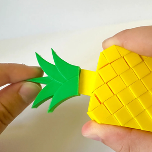 Jouet de simulation d'ananas entièrement articulé et monobloc, nouveauté et jouet farfelu pour le soulagement du stress et la relaxation - Product Image 4