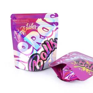 Imprimé personnalisé Unique Spécial Découpé Forme Irrégulière Comestible Cali Packs 8e Bouchon Anti-Odeur 3.5 Die Cut Mylar Sacs avec Boîtes - Product Image 1