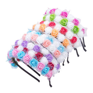 Cross-Border sposa Tulle schiuma corona <span class=keywords><strong>di</strong></span> <span class=keywords><strong>fiori</strong></span> da donna fotografia <span class=keywords><strong>di</strong></span> matrimonio accessori <span class=keywords><strong>per</strong></span> <span class=keywords><strong>capelli</strong></span> <span class=keywords><strong>per</strong></span> bambini principessa fiore fascia - Product Image 5