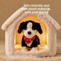 Chien robot intelligent en peluche électrique avec simulation de mot de passe, modèle JP005/JP006, rembourrage en coton PP