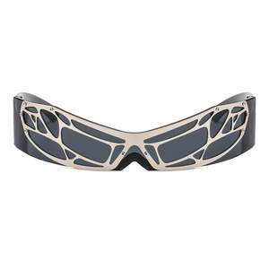 Gafas de sol Psn Shield con montura completa UV400 estilo Y2K unisex para fiestas para adultos - Product Image 4