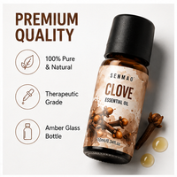 Huile de clou de girofle pure et naturelle ; antifongique et soulageant les maux de dents ; adaptée aux soins bucco-dentaires et aux massages corporels.
