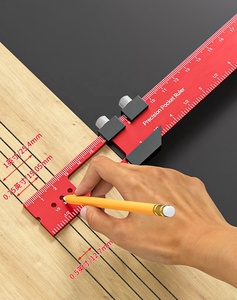 Règle de marquage de menuisier en alliage d'aluminium Règle d'angle 16/20/30cm Outil de mesure DIY - Product Image 4