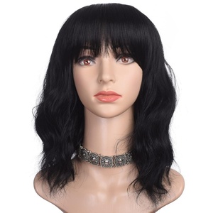 Perruque synthétique <span class=keywords><strong>courte</strong></span> à ondulations d'eau en gros <span class=keywords><strong>pour</strong></span> femmes, aspect naturel, bouclée, remplacement complet des <span class=keywords><strong>cheveux</strong></span>, coiffures <span class=keywords><strong>pour</strong></span> fêtes et costumes - Product Image 1