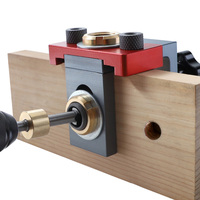 Guide de perçage du bois, gabarit pour trous de poche, triple fonction, 8 10 15 mm, en alliage d'aluminium, localisateur d'installation de charnières Imbot