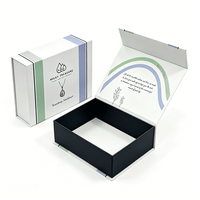 Caja de Regalo Magnética Rígida Personalizada con Logotipo en Relieve Impreso para Productos Cosméticos de Cuidado Personal, Caja de Cartón de Lujo