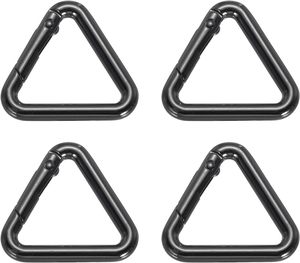 Metal Triangle Ring Buckle Triangle Jump Rings <b>Spring</b> Snap <b>Clip</b> Trigger Keychain For Purses Handbag Strap Clasp - Product Image 1