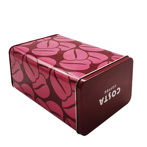 Latas de granos de café rectangulares <span class=keywords><strong>Costa</strong></span>, caja de lata, embalaje para té - Product Image 2