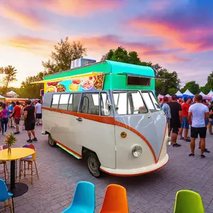 Nuovo Design completamente attrezzato camion cibo Hot dog e gelato Mobile rimorchio da cucina per uso ristorante vendita calda