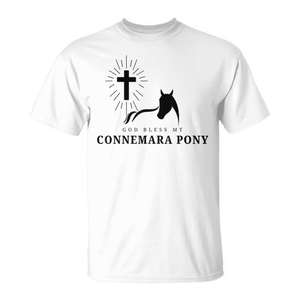 T-shirt God Bless My Connemara Pony pour les amoureux des chevaux - Product Image 2