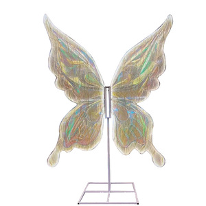 <span class=keywords><strong>C461</strong></span> lãng mạn LED Light up bướm đèn Backdrop đứng nền cho đám cưới sự kiện trang trí khổng lồ bướm - Product Image 6