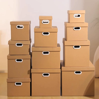 Versandkartons aus recyceltem Wellpappe-Material, verstärkte Express-Versandboxen, rechteckige Aufbewahrungsboxen