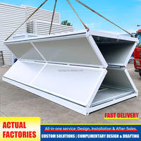 Maison conteneur pliable de haute qualité 20ft 40ft préfabriquée extensible modulaire mobile structure en acier pour bureau, hôtel, hébergement