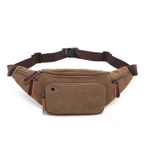 Bolso Bandolera Cuadrado Horizontal Vintage Personalizado al por Mayor, Riñonera de Lona Unisex Retro Casual para Viajes - Product Image 2