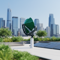 2kW 12V 24V 48V Kleiner Haushalts-Archimedes-Spiralwindgenerator Kostenloses Energieerzeugungssystem für den Heimgebrauch