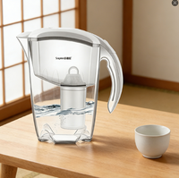 Soglen 2.5L eau carbone filtre à eau potable pichet cruche ménage filtre à eau potable enlever le chlore filtre pichet cruche