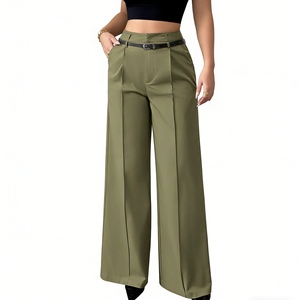 <span class=keywords><strong>Pantaloni</strong></span> da Donna a Vita Alta e Gamba Larga - <span class=keywords><strong>Pantaloni</strong></span> Eleganti con Cintura e Pieghe Sehe Fashion - Product Image 5