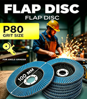Disque à lamelles en zircone bleue de 100 mm, dureté moyenne, grain 80, haute densité, abrasif, pour le meulage du métal, 8 mm, directement de l'usine