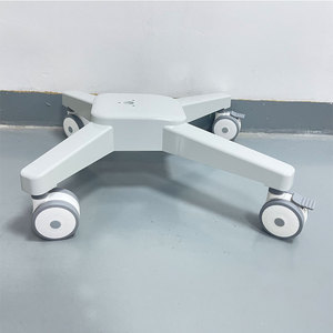 <b>Four</b>-<b>wheel</b> aluminum alloy base, one-piece molded mobile <b>trolley</b> workstation aluminum alloy base. - Product Image 3