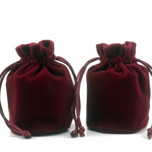High-quality Eco-Friendly Durable Velvet Fabric <b>Small</b> Plush Bag Drawstring Closure Jewelry Pouch Decorative <b>Box</b> Collectible Bag - Product Image 6