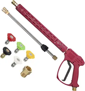 Pistola de Lavado a Presión de 40 Pulgadas con Varilla de Extensión para Limpieza de Autos, con 5 Boquillas de Colores, Gran Venta en <span class=keywords><strong>Amazon</strong></span> - Product Image 1