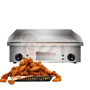 Manufacture Restaurant Kitchen 700 Series Built Electric Griddle With Full Flat Heating Plate Outdoor Barbecue Grill Machine